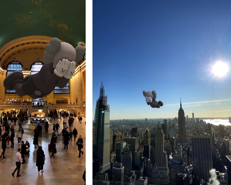 KAWS Just Entered the Augmented Reality Game With Giant Virtual