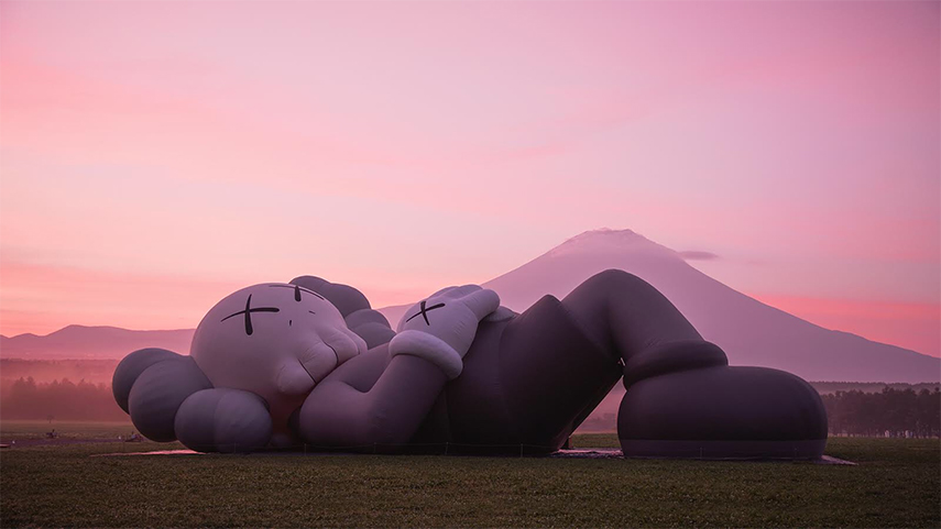 KAWS' Giant Companion is Installed at Mount Fuji! | Widewalls