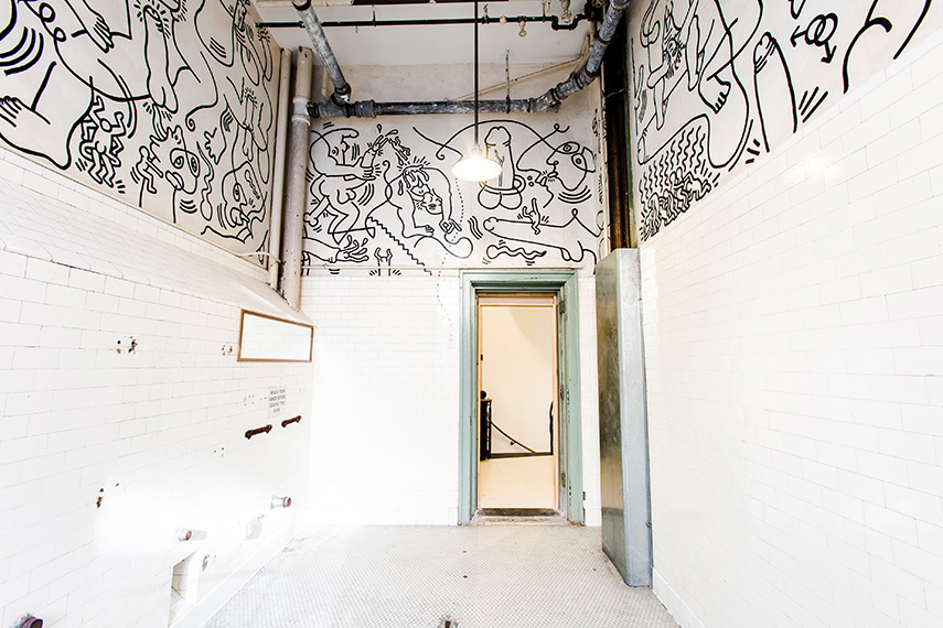 Keith Haring Bathroom Mural at The LBGT Community Center. Liz Ligon