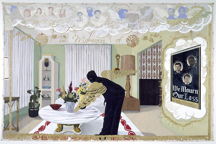 AfricanAmerican History in Kerry James Marshall Exhibition at Museum