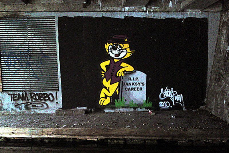 King Robbo - R.I.P. Banksy's Career, July 2010, Camden, London
