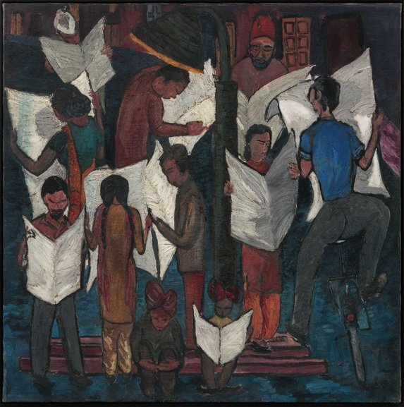 Krishen Khanna - News of Gandhijis Death