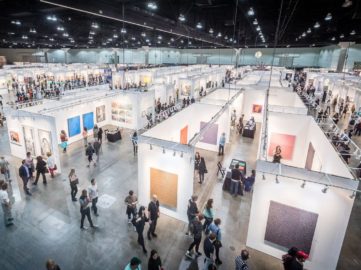 view of the LA Art Show 2018