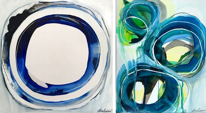 Lara Scolari - Ethereal Cobalt I, 2019 Lara Scolari - Chrysalis, 2019