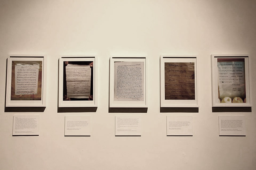 The Last Words project at Dhaka Art Summit, before it was censored. Image via Facebook