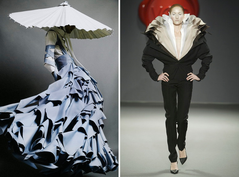 Left Alessandro Trincone - Annodami collection Right Viktor and Rolf - One Woman Show
