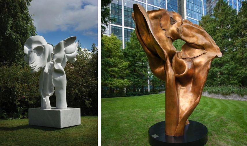 Angels Harmony, 2008, Fortuna (bronze), 2016 by the sculptor helaine blumenfeld