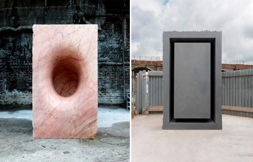 Left Anish Kapoor - Sophia Right Anish Kapoor - Rectangle With In a Rectangle