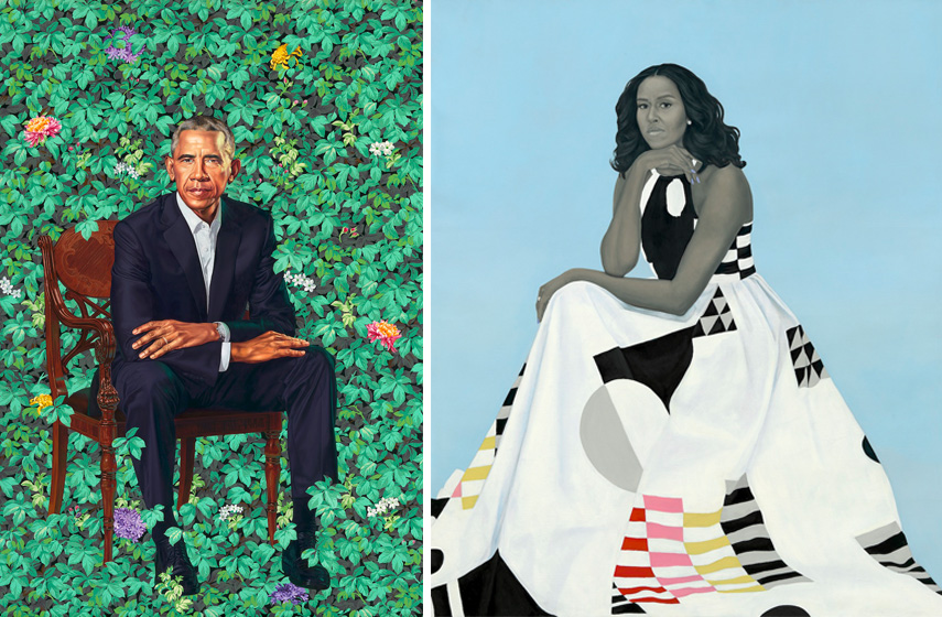 The Official Obama Portraits By Kehinde Wiley And Amy Sherald Unveiled