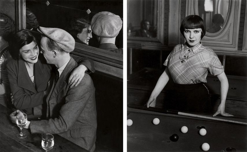 Bal des Quatre-Saisons, rue de Lappe, ca. 1932, Billiard Player, Boulevard de Rochechouart, Paris, 1932-33