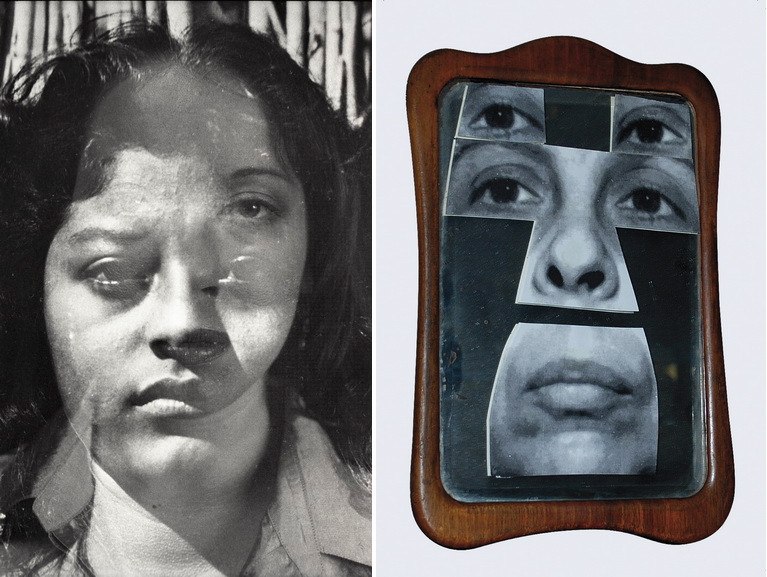 Left Christina Fernandez - Untitled Multiple Exposure #7 (Bravo), 1999 Right Geta Brătescu, Autoportret în oglindă Portrait