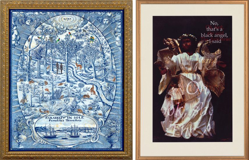 Danie Mellor - Paradise in the Sun, 2010 / Brenda L. Croft - Oh Look the Antichrist, 1998