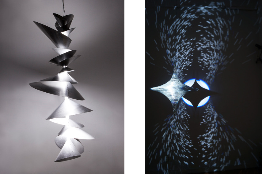 Left- Dave Rittinger - Spindel; Right-Kiichiro Adachi s artwork - Image copyright Triangle NY