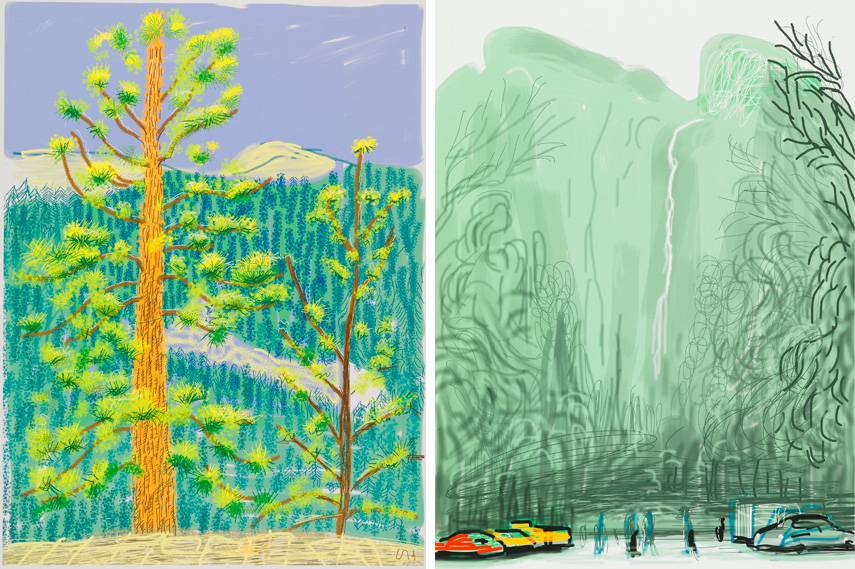 Ipad Drawings By David Hockney In Exhibition At Pace Gallery Widewalls