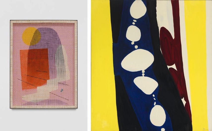 David Renggli - Desire painting (Miliand), 2018, Ernst Wilhelm Nay - Purpur und weiße Rhythmen |, 1966