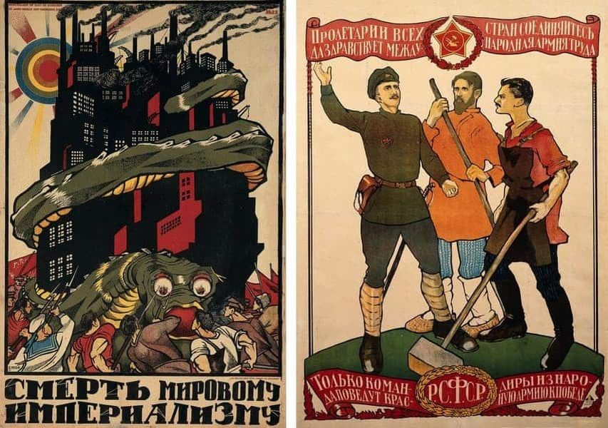 Dmitri Moor - Death to World Imperalism, Dmitrii Moor - Proletarians of all Lands, Unite, 1918