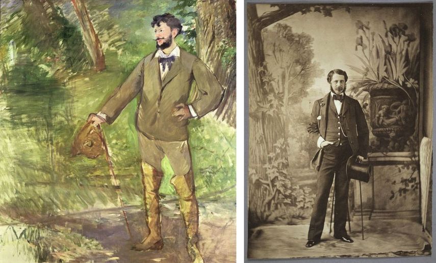 Impressionist Édouard Manet - Portrait of Carolus-Duran, 1876, Olympe Aguado - Portrait of a Dandy, c. 1854