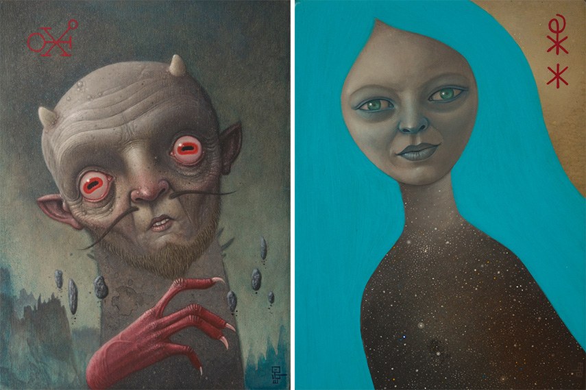 murakami home pakistan energy news 2012 available event gas information Left: EGO - He ain’t what he seems…, 2015 / Right: EGO - Celestial Matriarch of the North, 2015