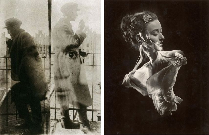 El Lissitzky's double exposure from 1924 / Man Ray - Gjon Mili