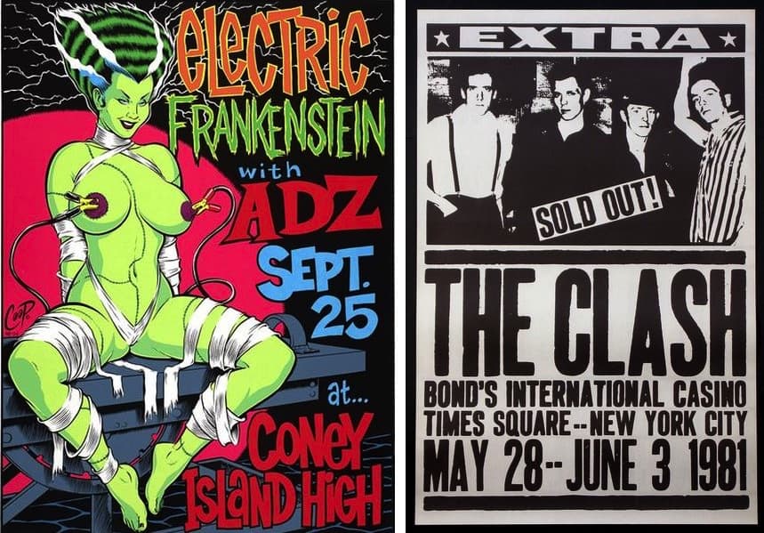 Electric Frankenstein at Coney Island High by Coop, 1998, The Clash, 1981