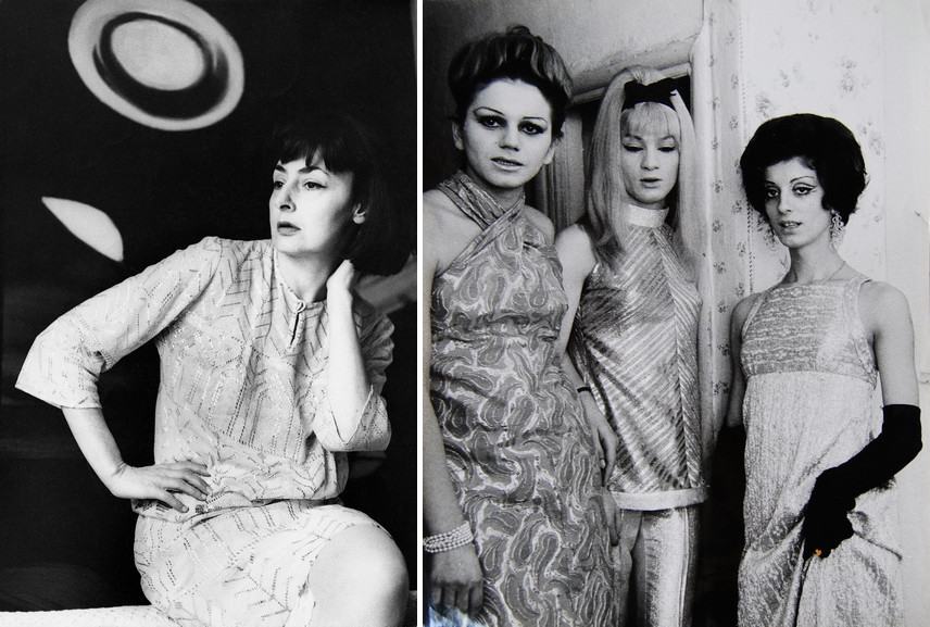 Left Elisabetta Catalano - Titina Maselli nel suo studio Right Lisetta Carmi - I travestiti