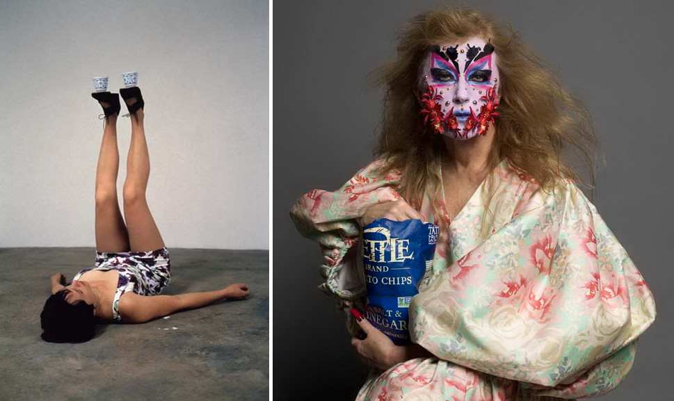 Left Erwin Wurm One Minute Sculpture Right Inez and Vinoodh Cindy Sherman