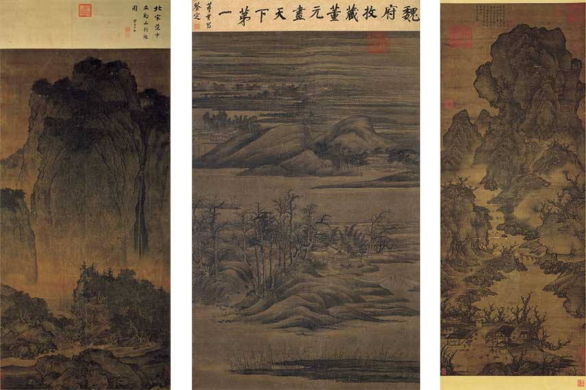 travelers among mountains and streams