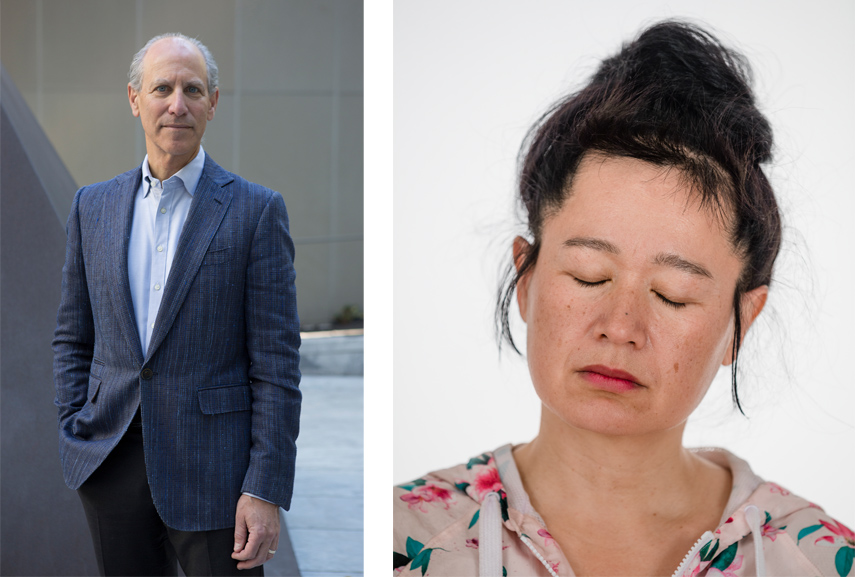 Left Glenn D Lowry Right Hito Steyerl