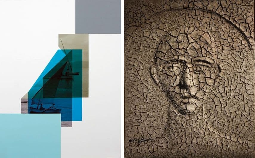 Hazem Harb - Tebariya #02, 2017, Sliman Mansour - The Martyr, 1993