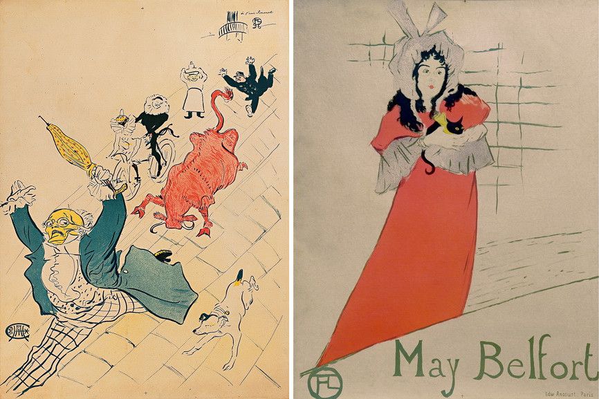 La vache enrage and May Belfort by Henri de Toulouse-Lautrec