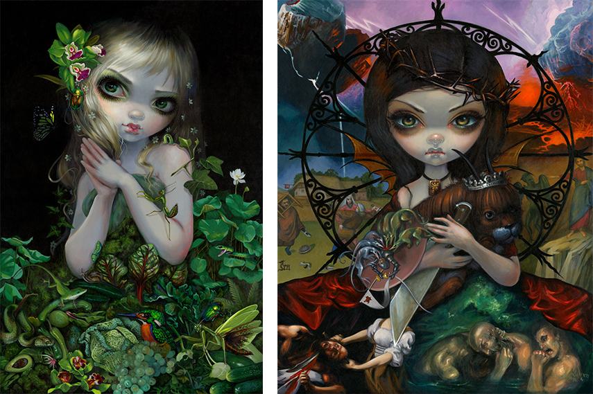 Left Jasmine Becket Griffith Green Goddess Right Jasmine Becket Griffith Unseelie Court Wrath