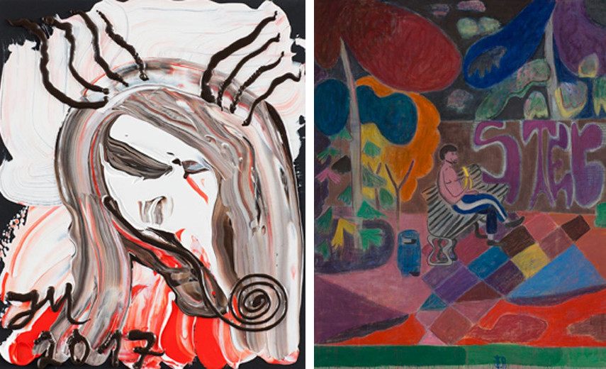Jonathan Meese - DR. ERZHINGABE (LÄUFER), 2017 / Tal R - The Banana, 2013