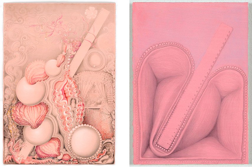Left: Kinke Kooi - Measuring is Knowing, 2010 / Right: Kinke Kooi - Art and Science, 2013