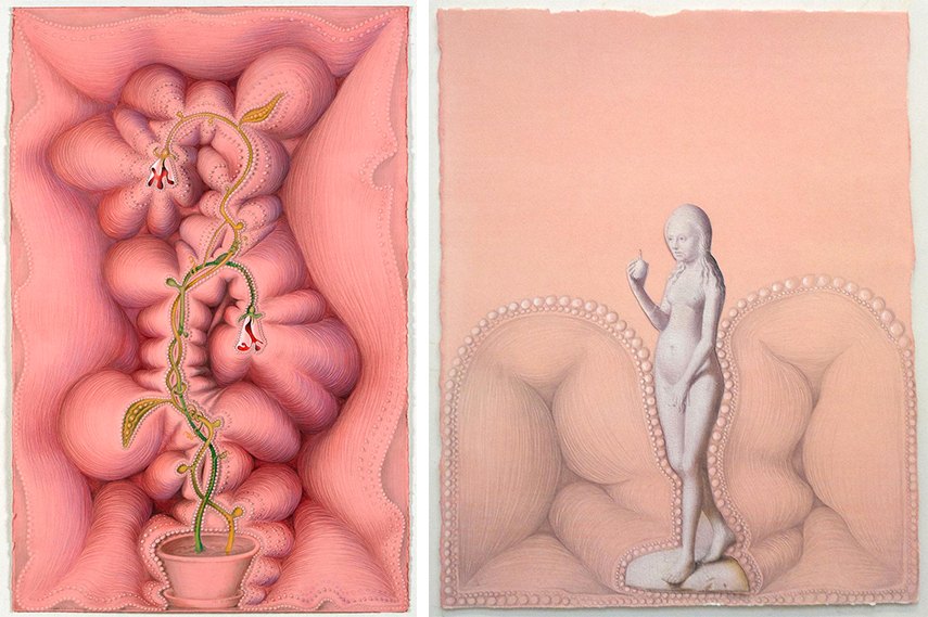 Left: Kinke Kooi - Support 2, 2012 / Right: Kinke Kooi - Positif-Negatif, 2014