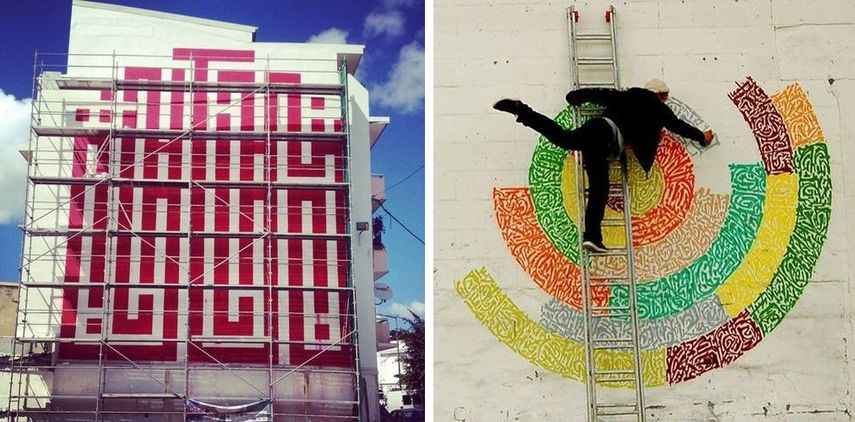 new works could be seen on walls all around the globe