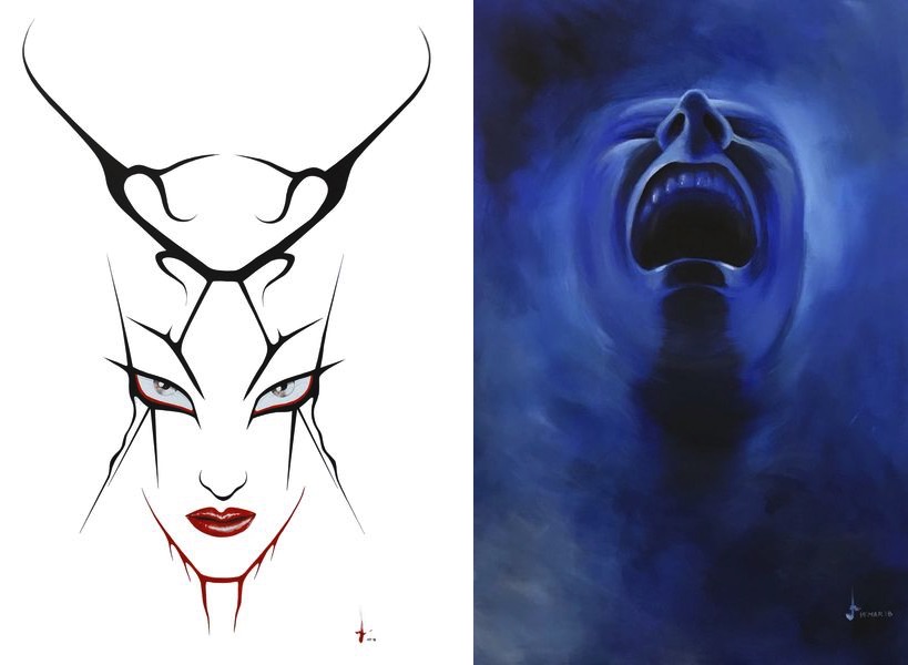 Hate – Piercing Stare, 2015, Smoke Screen - Deep Blue, 2018