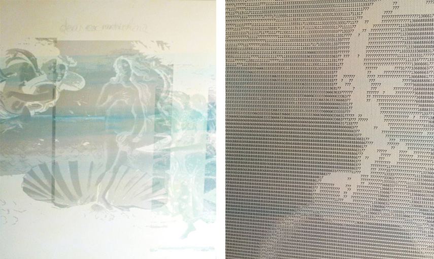 Left - Lans King - Work No. 159 - Venus Ex Machina - Right - Lans King - Work No. 159 - Venus Ex Machina (detail)