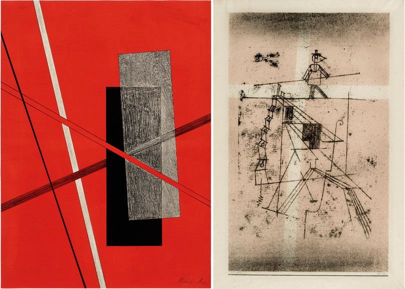Left Laszlo Moholy Nagy - Untitled Right Right Paul Klee - Tightrope Walker