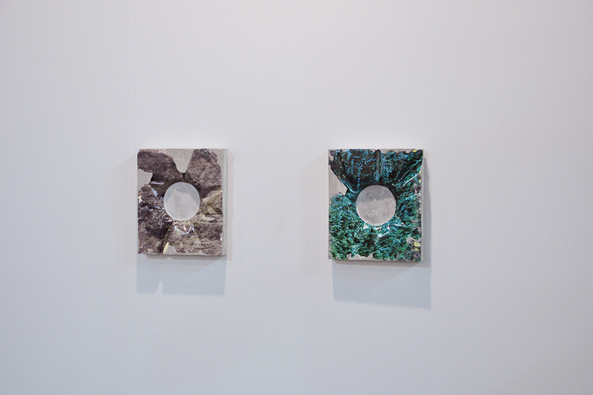 Left: Letha Wilson – Rock Hole Punch (Waimea Canyon), 2015 / Right: Letha Wilson, Rock Hole Punch (Kauai Green), 2015