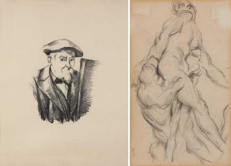 recto Imaginary scene verso Study of a woman and faun recto 18691876  verso 18691873 by Paul Cézanne   Art Gallery of NSW