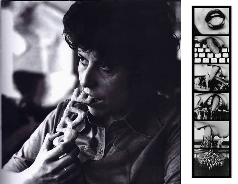 Regina Silveira - Biscoito arte (Art cookie), 1976, Lenora de Barros - Poema, 1979:2016