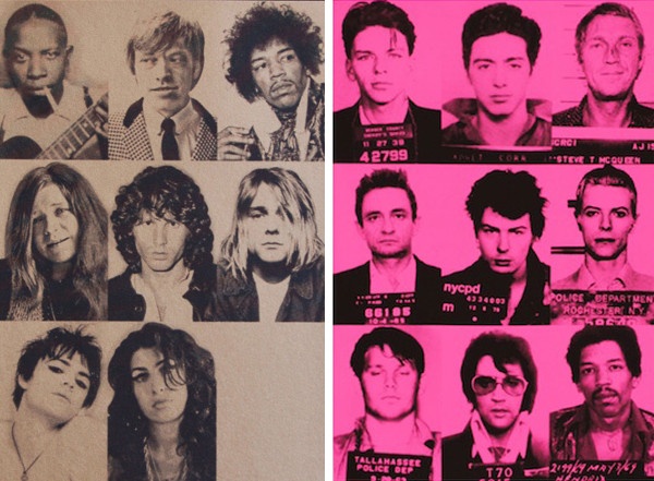 Left Russell Marshall - Twenty Seven, 2012, Right Russell Marshall - Photo Opportunity (Magenta), 2010
