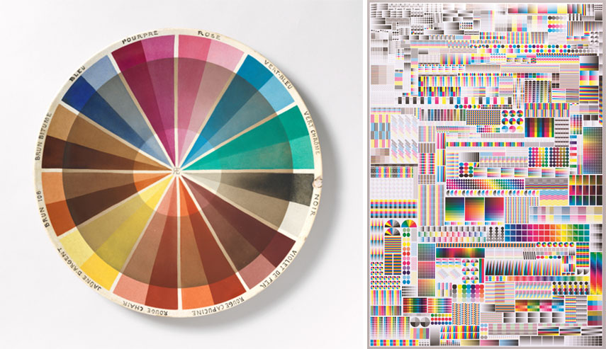 Left Sample Plate (France), ca. 1920s Right Poster, Specimen, 2008