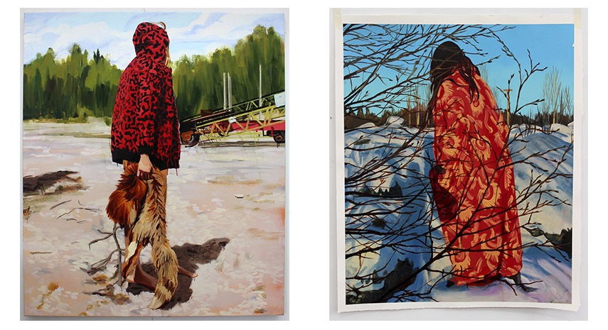 Left: Sara-Vide Ericson - Dead Wait, 2015 / Right: Sara-Vide Ericson - Walking, 2015