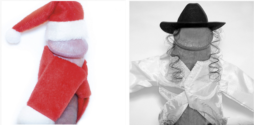 Penis Santa Claus : Finger CHRISTMAS HAT FOR DICK (BOX AD Christmas Hat San...