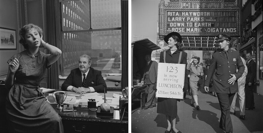 Betsy von Furstenberg with Producer Gilbert Miller from The Debutante Who Went to Work, 1950,