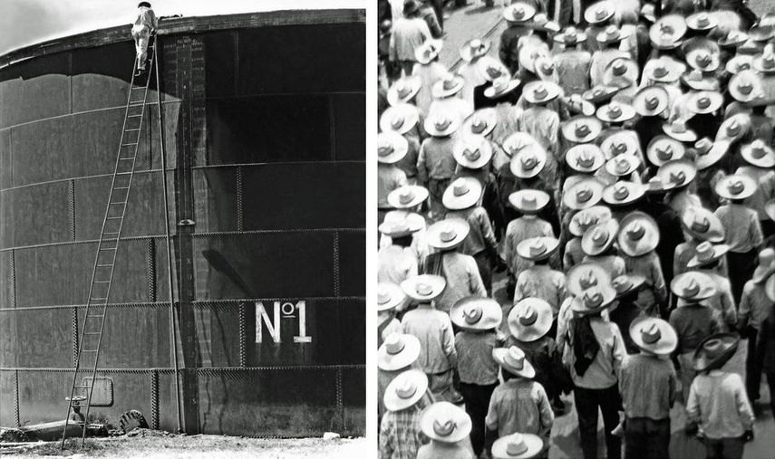 Tina Modotti - Tank Number 1, Mexico City, 1927, Tina Modotti - March of the Workers, Mexico D. F., 1926.