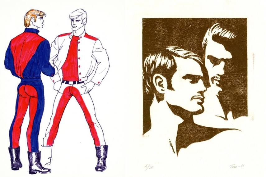 Left Tom of Finland - Untitled Right Tom of Finland - Untitled