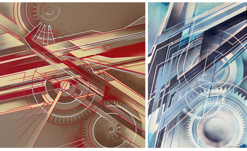 Left : Xavier Magaldi - Cris Time / Right : Xavier Magaldi - Mecafuturism