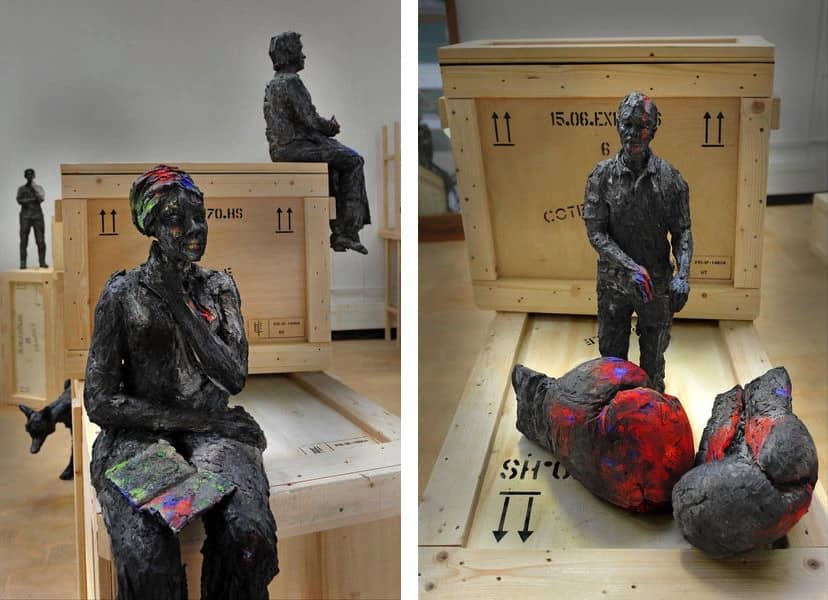 Cécile Raynal Sculptures, on view at the Arts et Metiers Museum in Paris